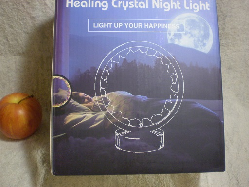 Ring lamp featuring glowing crystals.